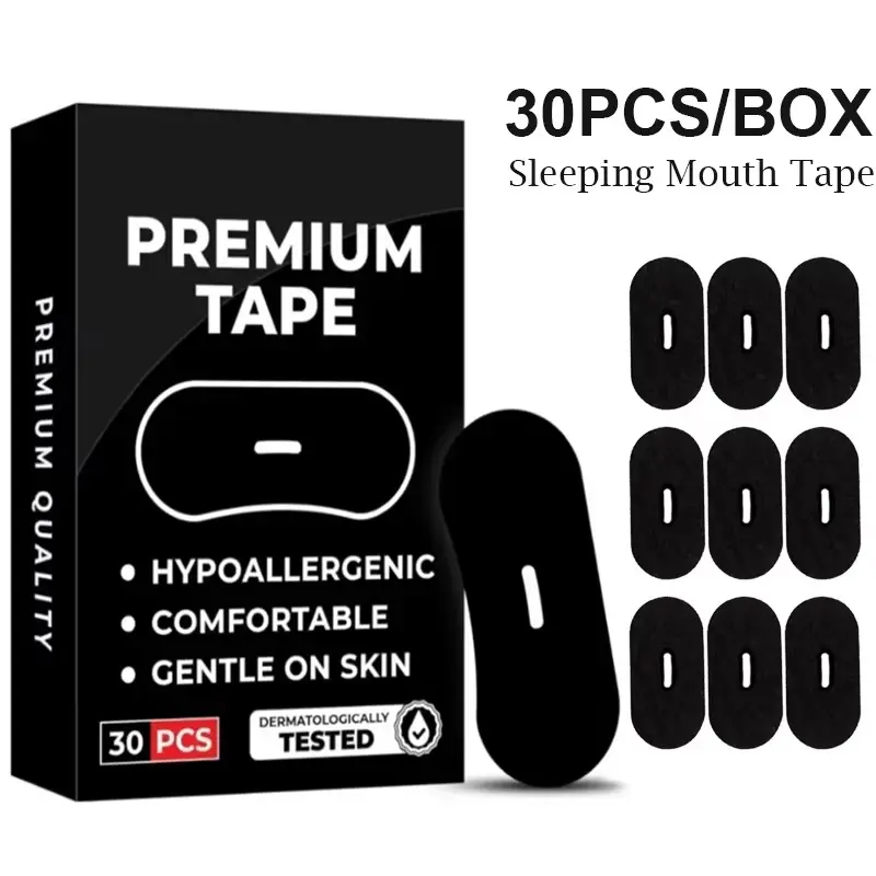 Anti Snoring Mouth Tape - 30/60Pcs Medical Grade Sleep Strips for Snoring Relief & Gentle Breathing, Portable for Home & Travel Use