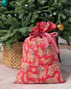 GingerBread Party - Gift Sack - Ruby