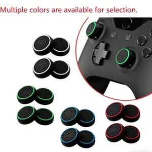 4pcs Gel Joystick Cover for PS4/PS5, Psp Joystick Cover, Gaming Accessory, Game console accessories, Controller Cover, Comfortable Hold, Durable Gel, Flexible Cover, Analog Stick Protector, Thumbstick Cover, Gaming Enthusiasts