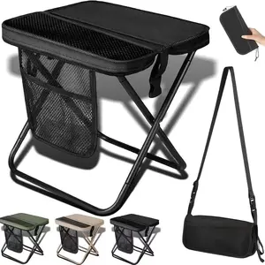 Adult Heavy-Duty Folding Camping Chair, Portable Compact Outdoor Chair, Portable Collapsible Stool, Load Capacity 150kg, Durable Frame, Easy Setup & Fold, Weather-Resistant Fabric