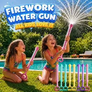 firework Water Gun (4/8Pcs), Summer Outdoor Pool Beach Toys, Pump Action Squirt Blasters for Backyard Water Fights, Boys & Girls Summer Essentials tiktokshopspringglowup,summervibes outdoorfun part