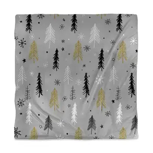 Begin Home Decor 3817-SWCQ-HO3-1 Childrens Art Christmas Tree Queen Size Duvet Cover - Home Decor Bedding