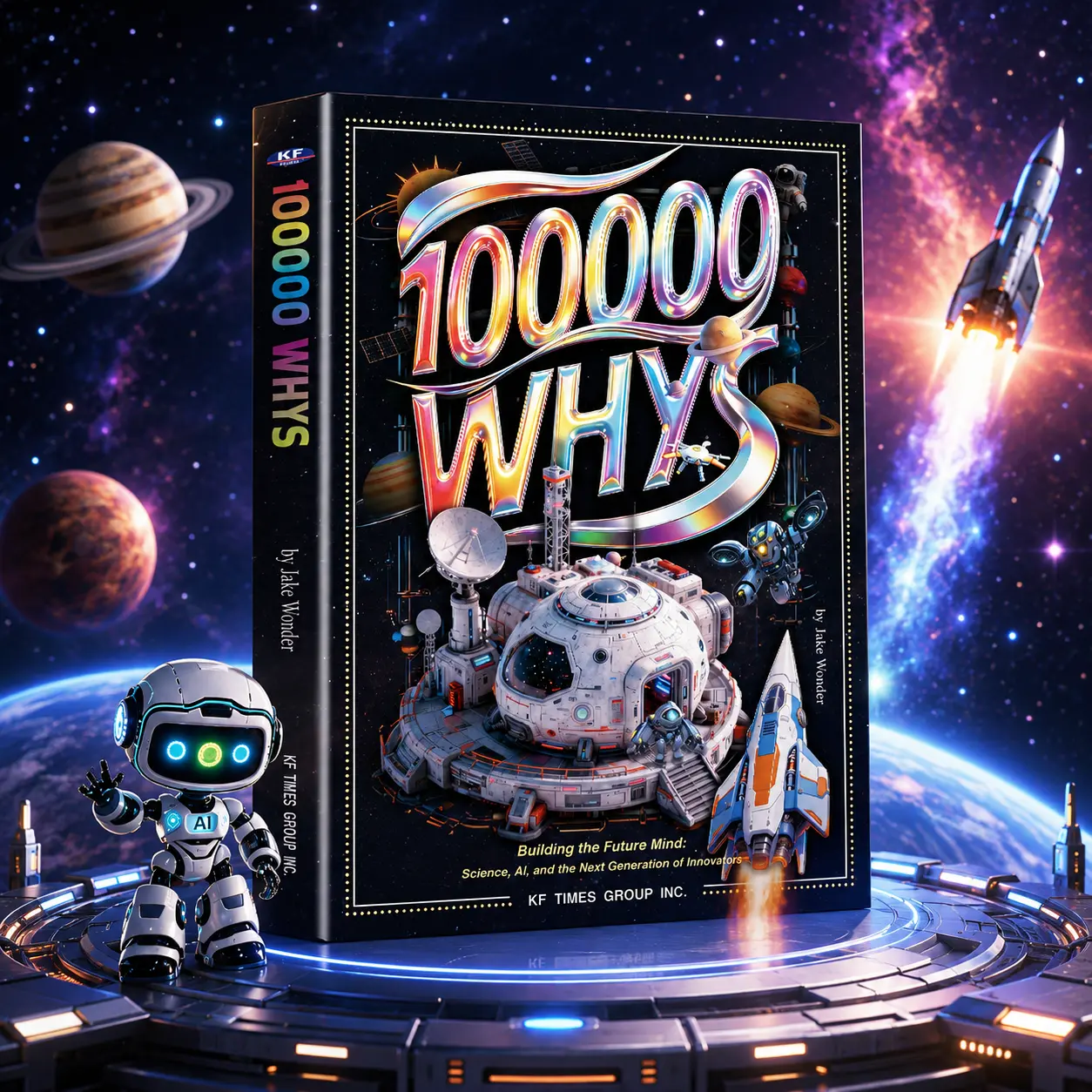 【Yun Books】100000 Whys: A Kids’ Science & STEM Encyclopedia of Space, AI, and the Future World | Fun Q&A Learning Book for Curious Minds Ages 3–12