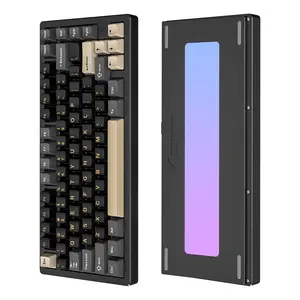 MAMBASNAKE x ATTACK SHARK X75 Aluminum Wireless Mechanical Keyboard, Wired 81 Keys VIA Custom Keyboard, Gasket Hot Swappable RGB Mechanical Keyboard pc