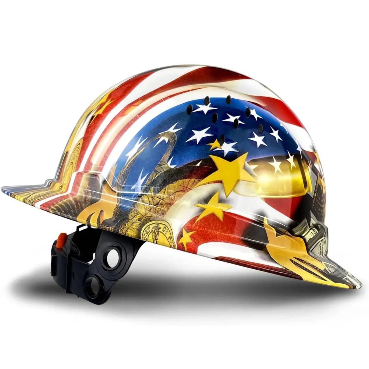 Yeomoo Full Brim Vented Safety Helmet, Carbon Fiber Pattern HDPE Hard Hat with Sunshade, ANSI/ISEA Z89.1 Certified for Industrial Work summerwins