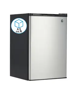 Garvee 4.5 Cu.Ft Mini Fridge with Freezer, Low Noise< 38dB, Compact Refrigerator w/ Reversible Door, Adjustable Thermostat Energy-Efficient, Small Fridge for Bedroom, Office, Dorm