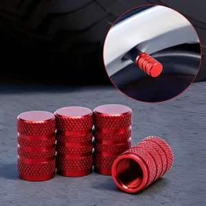 4Pcs Aluminum Tire Valve Stem Caps Anti-Leak Heavy Duty Dustproof Air Covers with O-Ring Seal for Car Truck SUV ,Suitable for Ford F-150,Chevrolet Silverado 1500,Toyota Camry,Accord,Civic,Toyota Corolla,CR-V,RAV4,Ford Escape,Explorer.