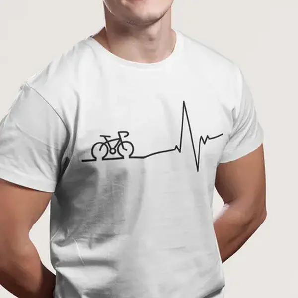 Cycling / Bicycling Cardio Male Short Sleeve Adults T Shirt