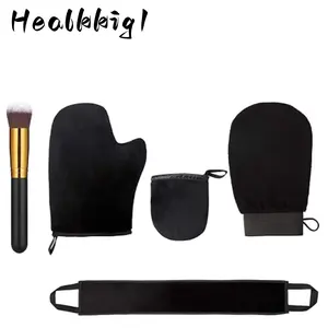 5pcs Self Tanning Mitt Applicator Kit, with Self Tanner Mitt, Self Tan Back Applicator, Exfoliating Glove, fathersdaygiftideas