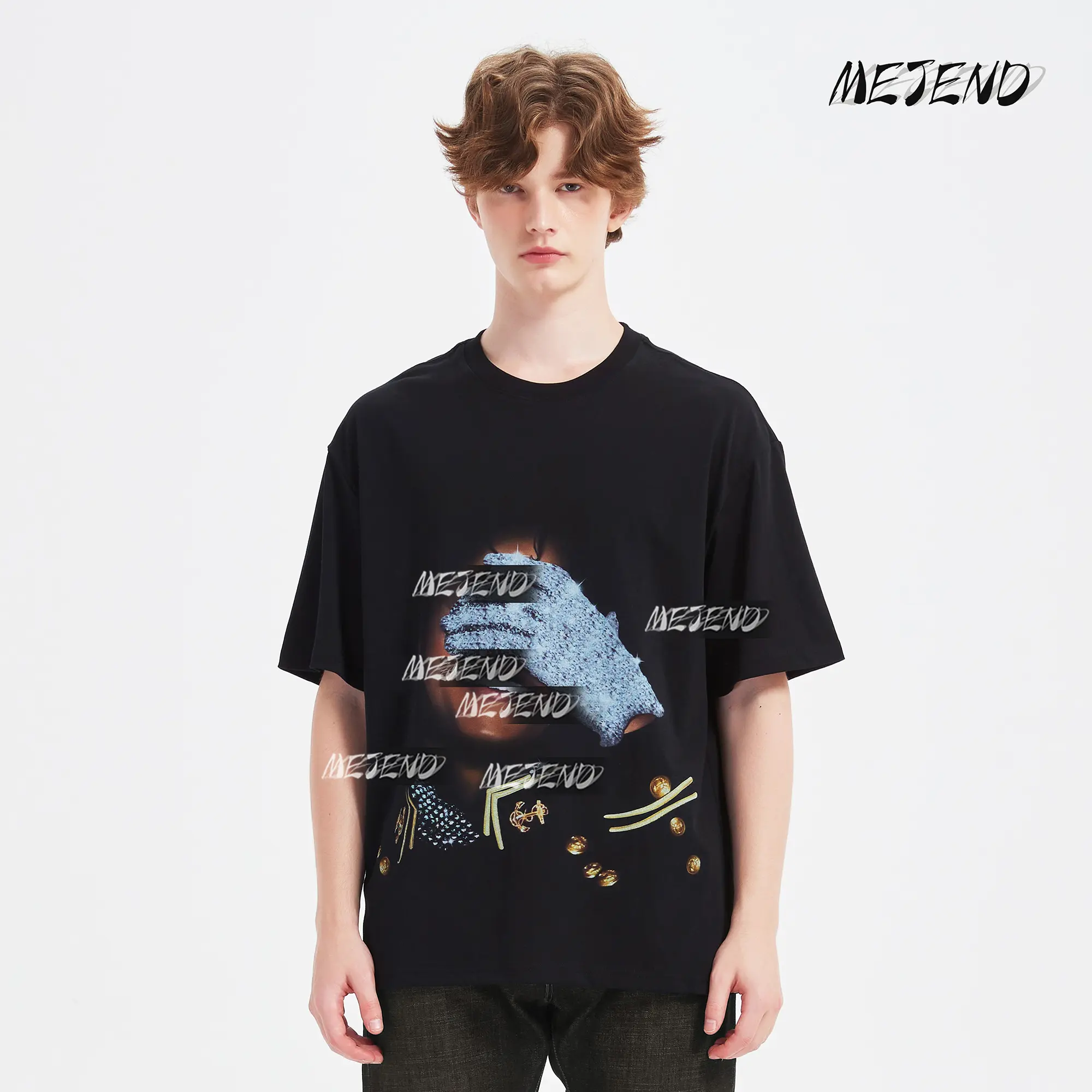 me Tシャツ MeJend Printed Tshirt for Men, 250gsm Heavyweight Fabric, Cotton