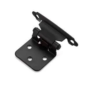 Ravinte 1/2'' Overlay Cabinet Hinges Semi-Concealed Cupboard Hinges Face Mount Cabinet Hardware Self-Closing Decorative Kitchen Cabinet Hinges with Door Bumpers