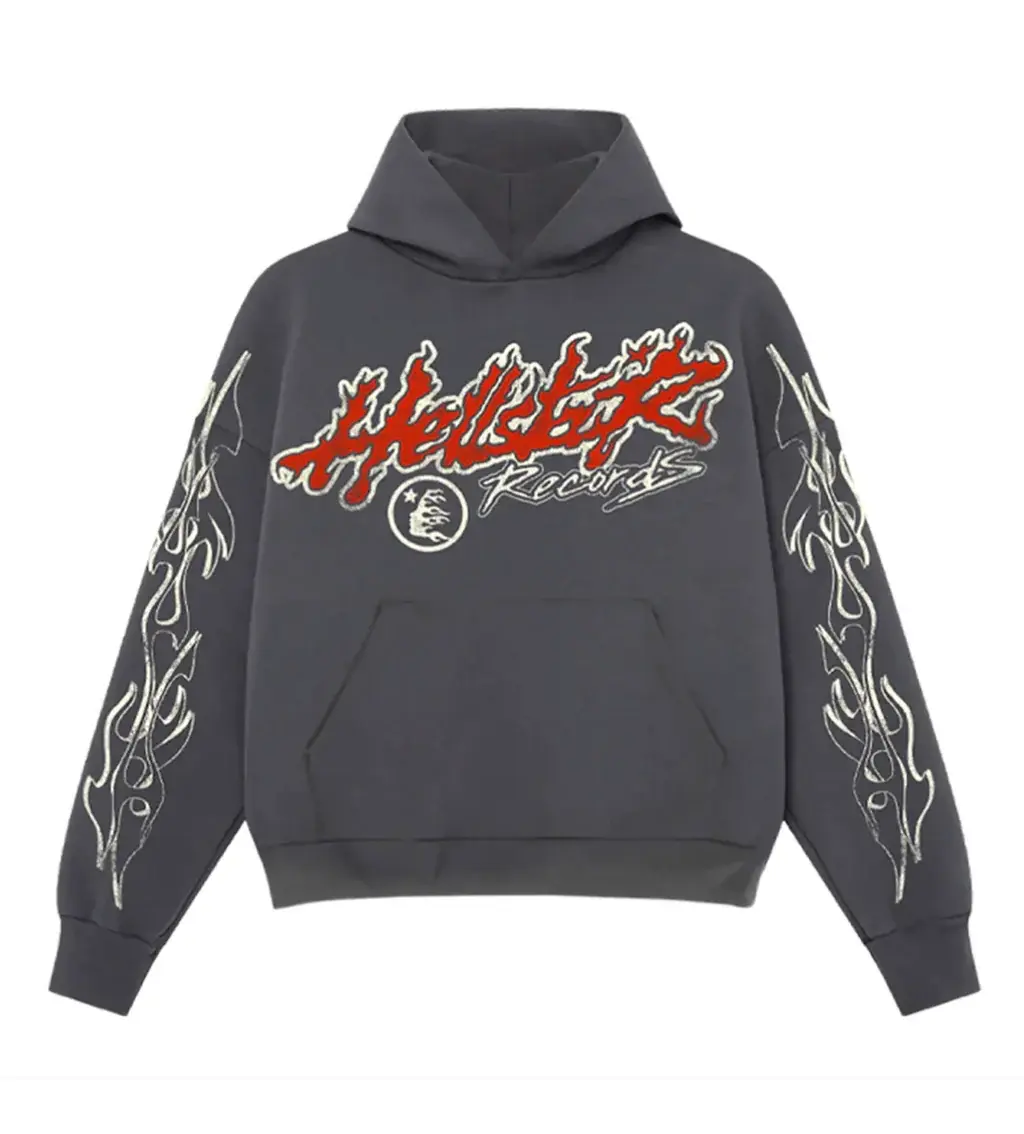Hellstar Studios Records Tour Hoodie Faded Black Hellstar Studios Records Tour Hoodie Faded Black