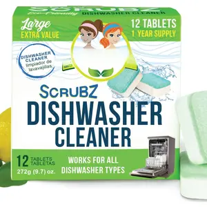 Dishwasher Cleaner - 12 Tablets - 12 Month  - Unscented