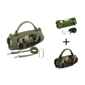 for JBL Charge 6 Waterproof Portable Bluetooth Speaker Silicone Case,Soft Protective Sleeve Cover with Shoulder Strap for JBL Charge 6 Speaker，This product comes with a protective case and a speaker. WinterHiking VanLife Outdoor