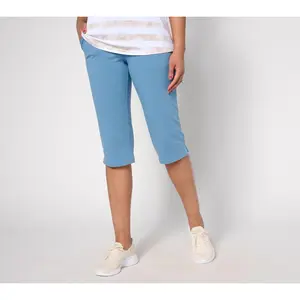 Denim & Co. Petite Duo Stretch Skimmer with Pockets