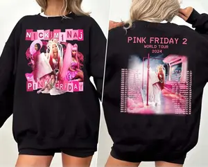 Limited Pink Friday 2 Tour Vintage Shirt, Retro  World Shirt, Pink Friday 2 Sweatshirt, Gag City Shirt, Gift For Fans