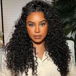 【Slash Prices】Tahikie Deep Wave Crochet Human Hair For Miracle Knots Human Hair Feather Water Wave Curly Wave Crochet Human Hair For Miracle Knots Pre-Separated 50g/Pack Recommended #TiktokShopSpringGlowUp #RefreshedLook#Summervibes
