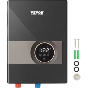VEVOR Tankless Electric Water Heater, 36kW Instant Hot Water Heater Under Sink, On Demand for Bathroom, Kitchen, Office with LCD Touch Screen, Child Security Lock, Space-Saving, 240VVEVOR Super Brand Day