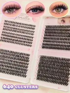 Lash Clusters Kit Lash Spikes Eyelash Clusters Volume Individual Lashes DIY Spiky Lash Extension Manga Clusters Eyelash