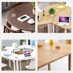 Desktop Composed Wooden Board Connector Fixtures, Joinery Hardware for Table Assembly, Durable Fastening Accessories