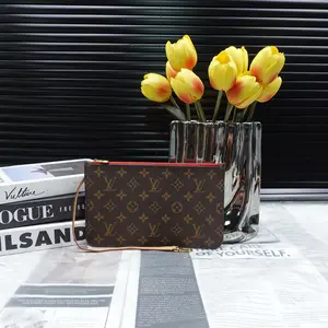 Pre-owned canvas Clutches & Wristlets Louis Vuitton Monogram Neverfull pouch