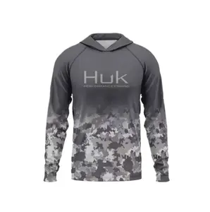 2026 Summer New Men's Outdoor Hooded Fishing Jacket Lightweight Breathable Sun-Protective Long Sleeve Lure Fishing Sun Protection  pro shirt casual
