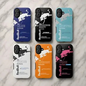 Energy Drink Inspired Phone Case – Retro Streetwear Aesthetic, Bold Racing Style Protective iPhone Case for iPhone 17 16 15 14 13 12 11 Pro Max & Samsung Galaxy, Trendy Y2K Hypebeast Cover for Men & Women