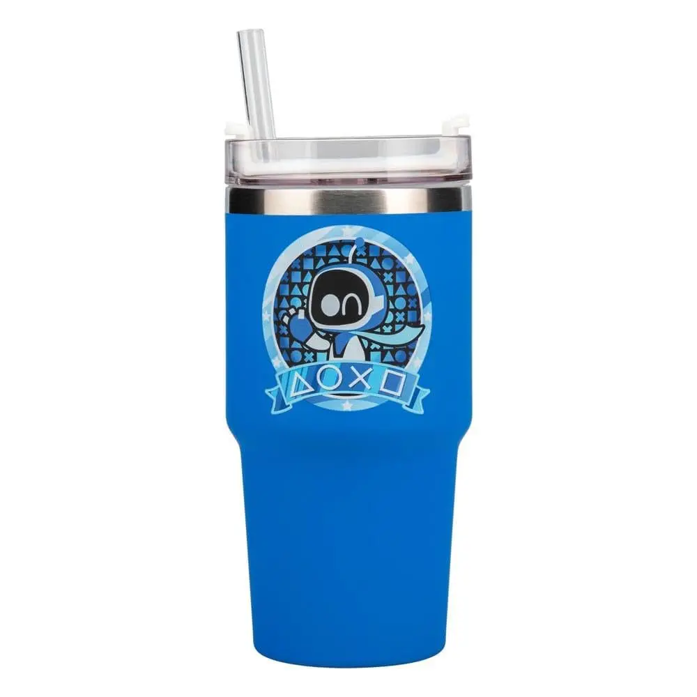 Astro Bot Gamer Cup 600ml (20oz) Insulated Travel Cup with Multi-Way Lid & Soft-Touch Finish, Keeps Drinks Hot or Cold, Reusable Water Bottle for Gamers & Travel | Paladone