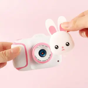 1080P Kids Camera with Soft Silicone Shell, Games & 2.4" HD Screen | Mini Cartoon Video Camera for Toddlers & Children