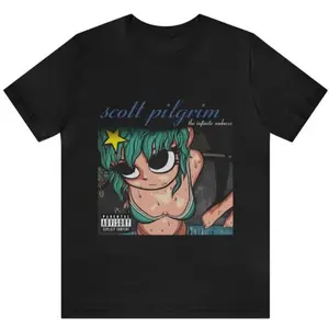 Deftones T-shirt featuring Scott Pilgrim shirt worn by Ramona Flowers