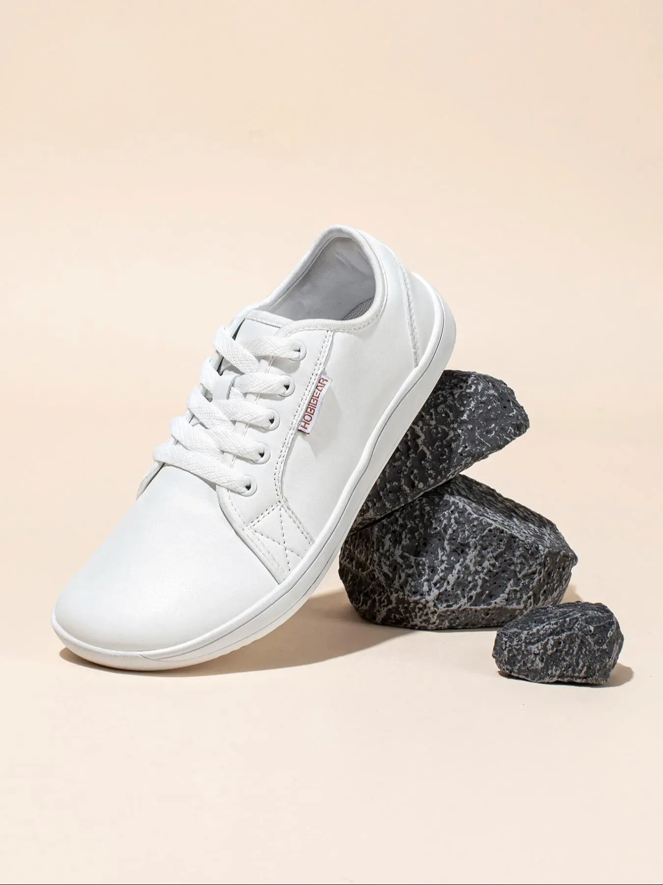 HOBIBEAR Wide toe shoes, waterproof leather sports shoes, men's shoes, barefoot, casual, soft soled, wide toe, wide last shoes, hiking shoes, Casual Low Top