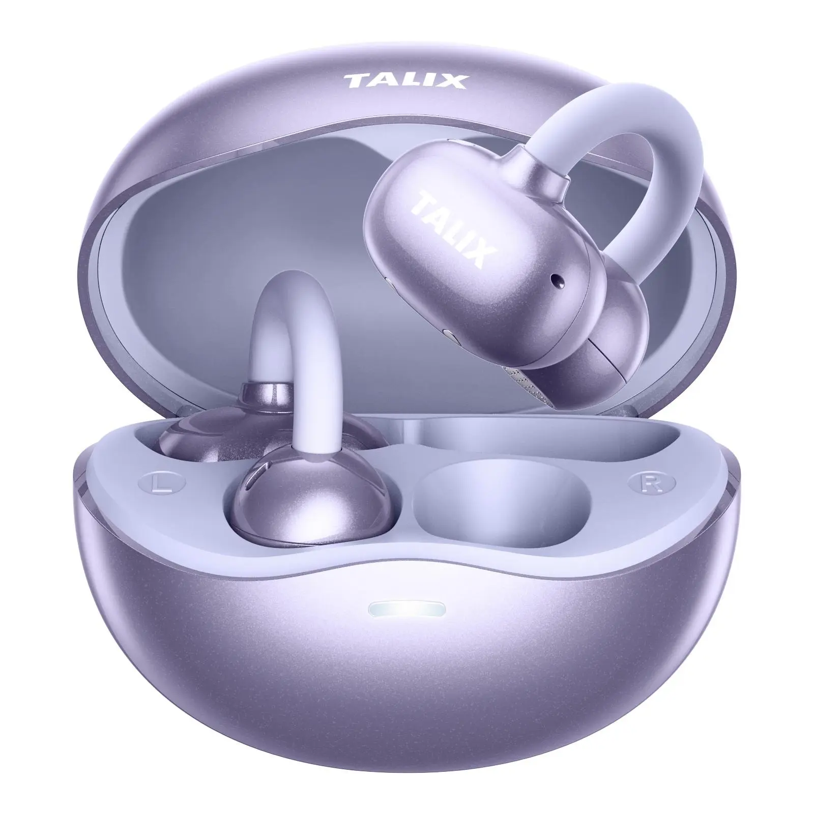 TALIX Ultra Open Ear Earbuds X6, Clip-On Headphone with Directional Sound, Ultra-Light Comfort Fit, Bluetooth 5.4 Wireless Earbuds, 26H Playtime, Spatial Sound, for Running, Workout & Daily Use(Black)