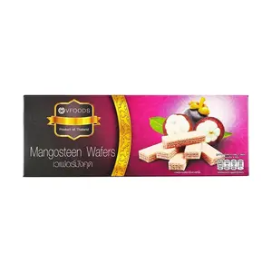 VFOODS Thai Mangosteen Wafer Rolls - Crispy Snack for Gifts & Parties (120g) VFOODS Thai Mangosteen Wafer Rolls - Crispy Snack for Gifts & Parties (120g)