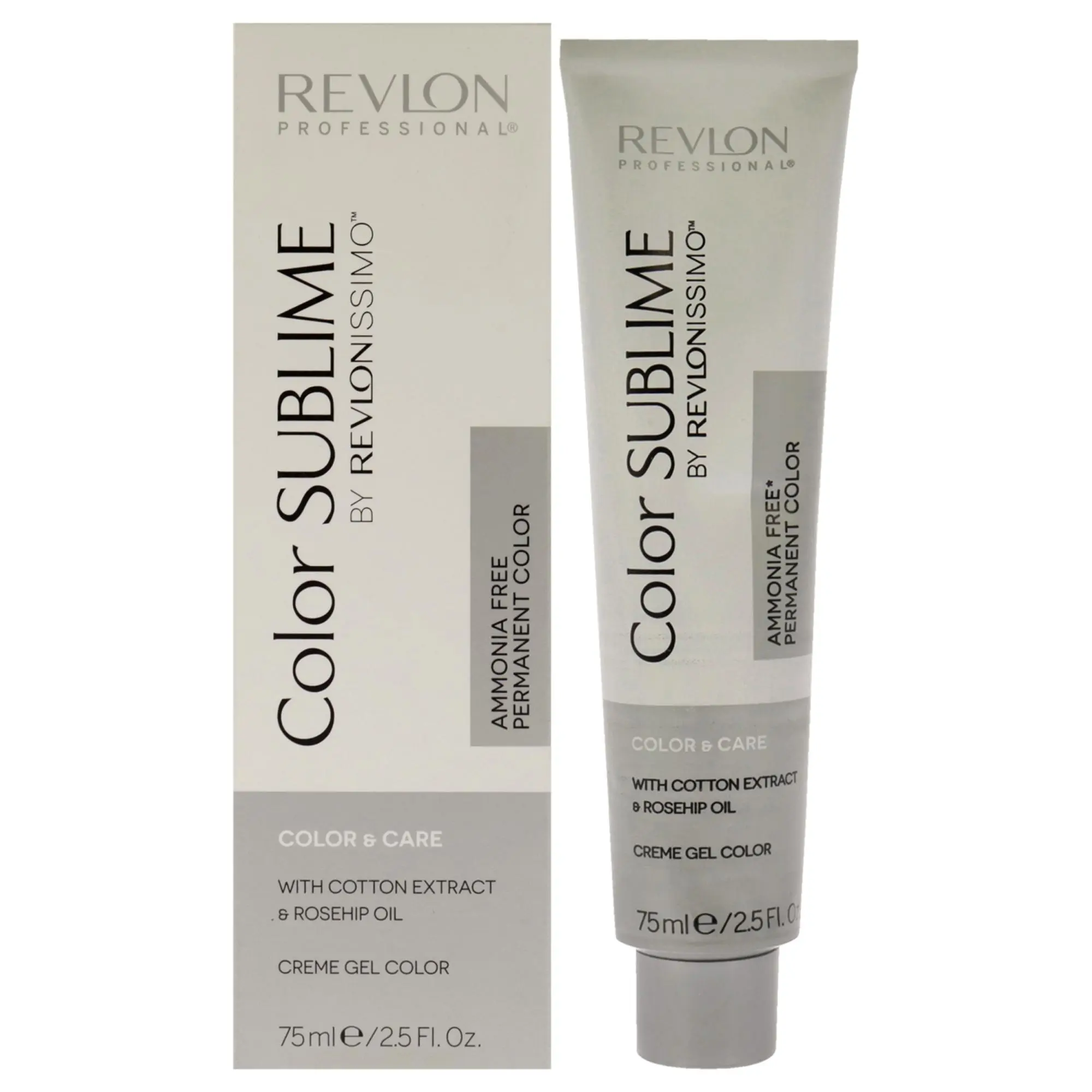 REVLON Revlonissimo Color Sublime Permanent Hair Color, Ammonia-Free Cream Dye, Shade 5.35 Light Amber Brown, Unisex, 2.5 fl oz