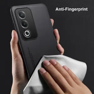 For OPPO A80 5G Case Luxury PU Leather Phone Case For OPPO A3 Pro Back Cover Matte TPU Silicone Shockproof Full Protection Coque