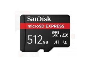SanDisk 512GB microSD Express microSD Card - Up to 880MB/s Read, Up to 650MB/s Write, 220MB/s Sustained Write, U3, C10 - SDSQXFN-512G-GN4NN