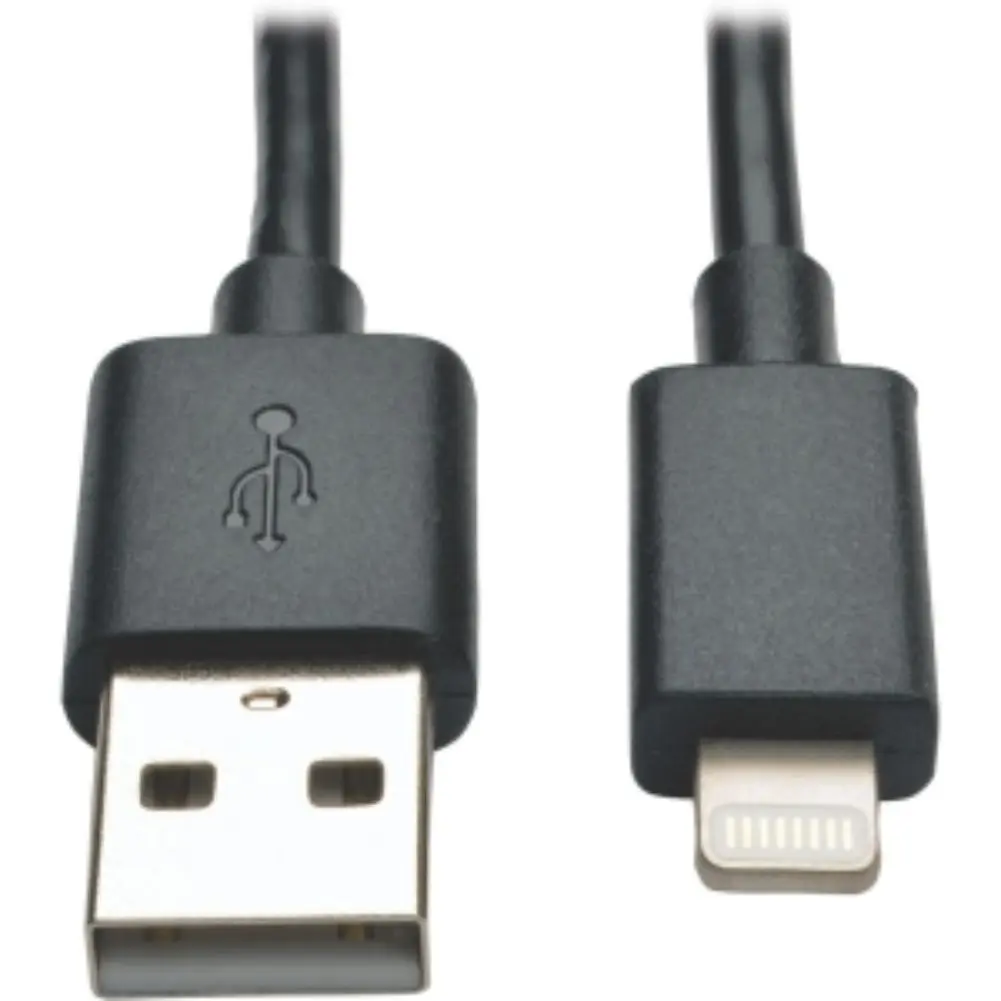 Tripp Lite 10in USB Sync / Charge Cable with Lightning Connector - Black