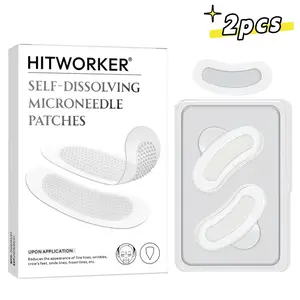 2pcs Self-Dissolving Microneedle Under Eye Patches, Gentle Fine Line Improvement, Daily Hydrating Moisturizing Skin Care for Eye Area