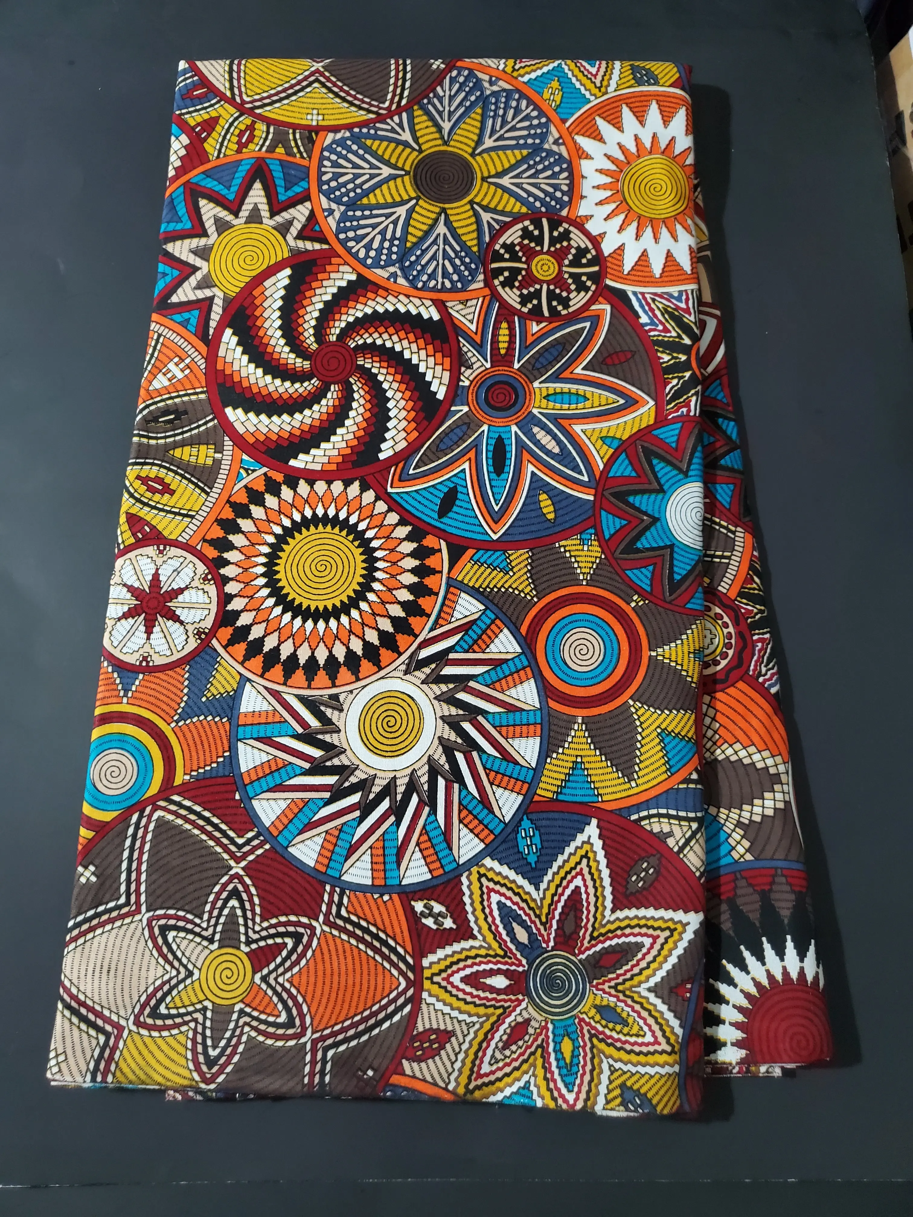 100% Cotton African Print Ankara Fabric, Ethnic Pattern Cotton Textile for Home Decor, Clothing