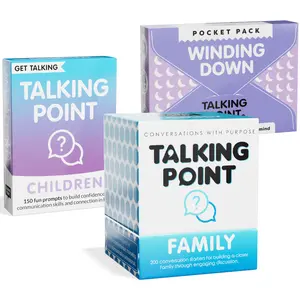 Family Connection Solution | Talking Point Cards | 540 expert-crafted prompts to raise confident kids, build life skills and create moments your kids will remember | No prep or pressure