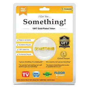 I Got You Something! by Nova Vault Gag Gift 18KT Gold Plated Novelty Token, Funny Hilarious Novelty Practical Joke for Friends and Family on Birthdays, Holidays