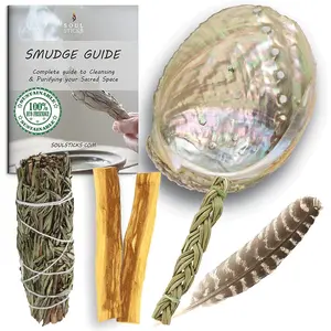 Beginner Rosemary Sage Smudge Kit with Guide