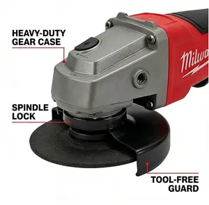 Milwaukee Brushless Cordless Angle Grinder For Metal Cutting And Grinding Professional Power Tool