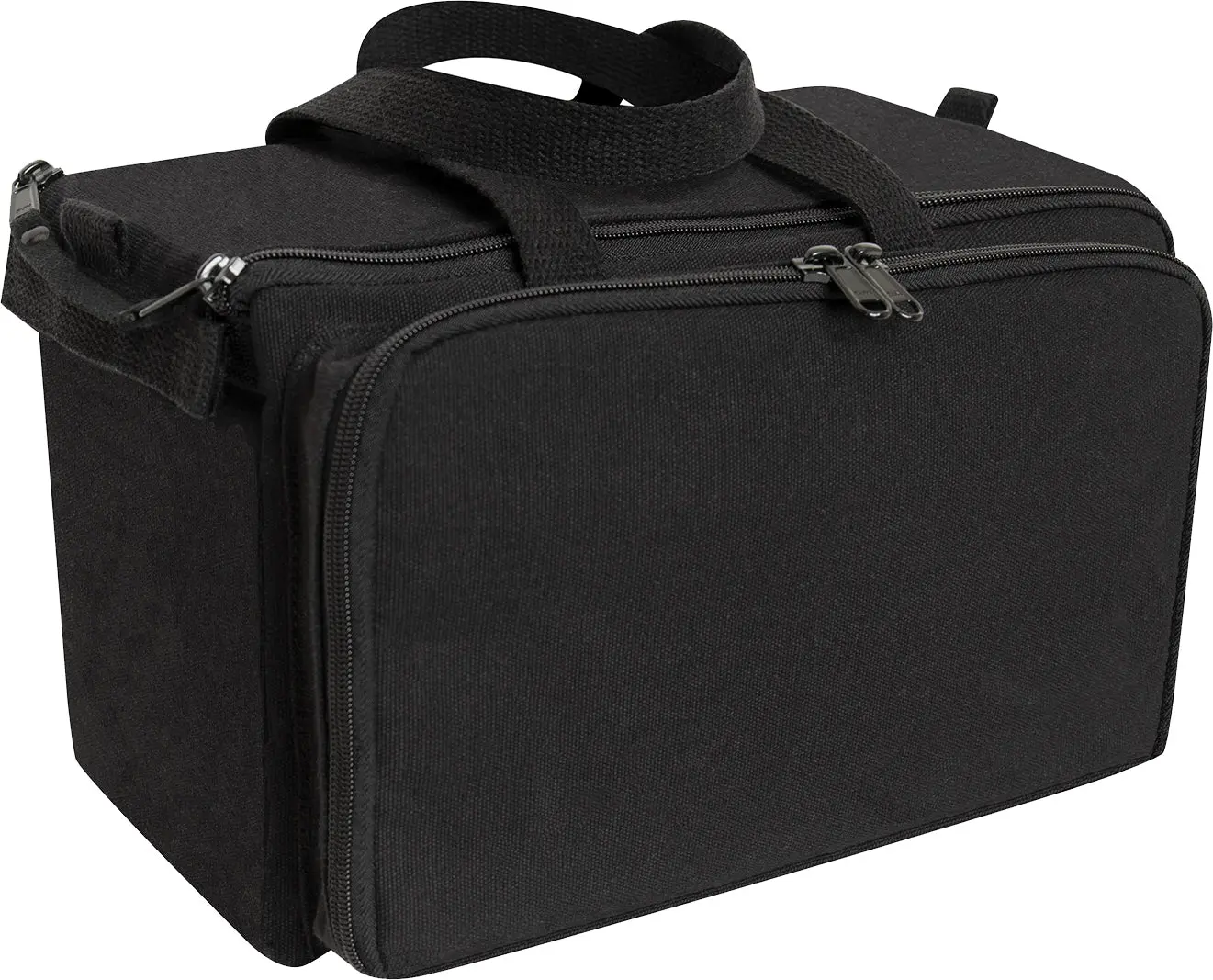 Black - Tactical Cotton Canvas Shooting Range Gun Carry Bag