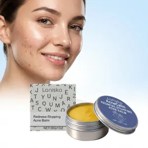 Acne Balm for Redness Relief & Spot Treatment, Gentle Soothing Pimple Cream with Carbomer & Arginine, Hydrating & Clearing Moisturizer for Sensitive Skin, Men & Women (30g)