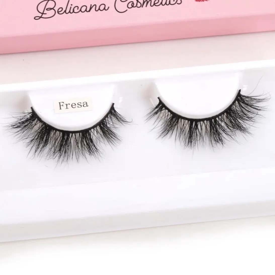 Belicona Cosmetics Fresa Fluffy 3D Real Human Hair Eyelashes for Lash Extensions - Makeup