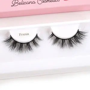 Belicona Cosmetics Fresa Fluffy 3D Real Human Hair Eyelashes for Lash Extensions - Makeup