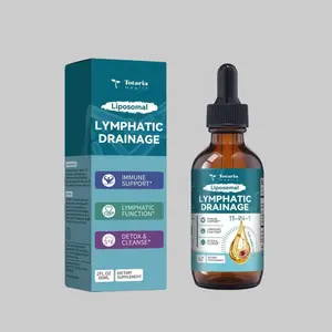 Totaria Liposomal Lymphatic Drainage Drops - 11 In 1 Organic Supplement with Burdock Root Echinacea Elderberry Calendula Cleavers Herb Dandelion Supports Lymphatic Health 2 FL.OZ Healthcare Natural