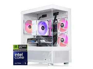 Thermaltake LCGS View u2460TS-170 Gaming Desktop (Intel Core Ultra 5 245KF, ToughRam 32GB DDR5 6000MT/s RGB Memory, NVIDIA GeForce RTX 5060 Ti, 1TB NVMe M.2, WiFi, Windows 11) V17S-B860-56T-LCS