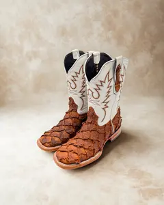 COGNAC PIRARUC U  BASS FISH | MEN'S COWBOY BOOTS